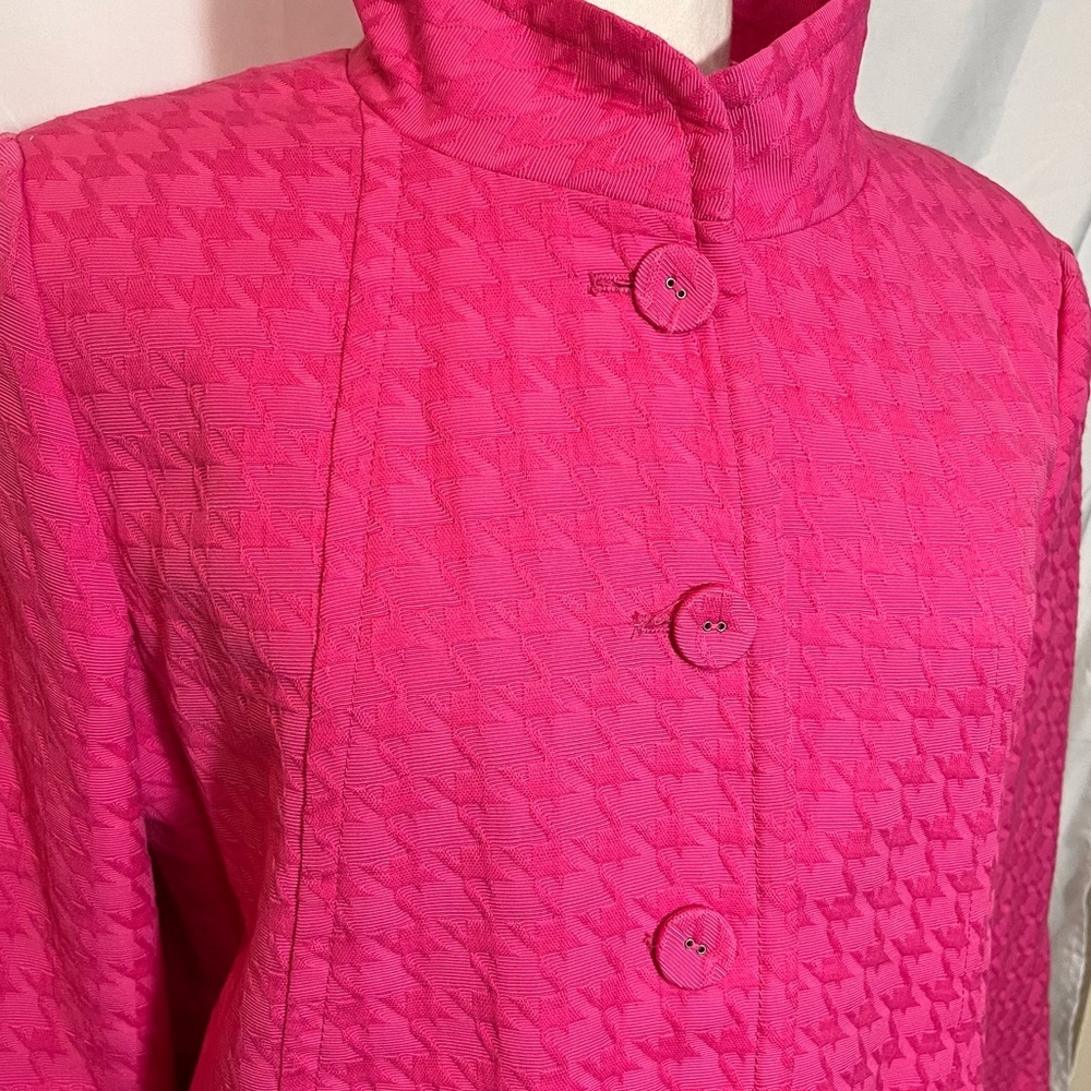 Hot Pink Linea Coat - Picture 2 of 4